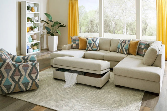 Sandstone Double Chaise Sectional