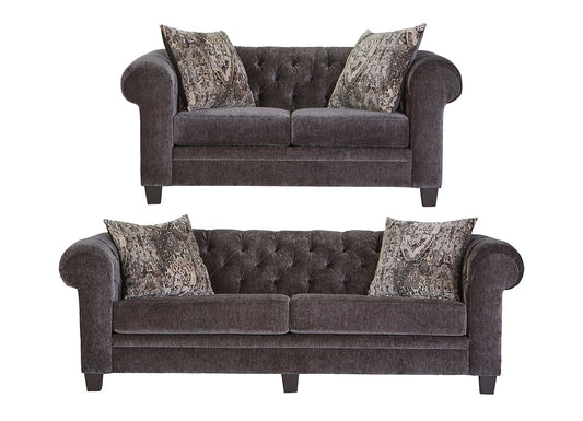 Lush Mink Sofa and Loveseat