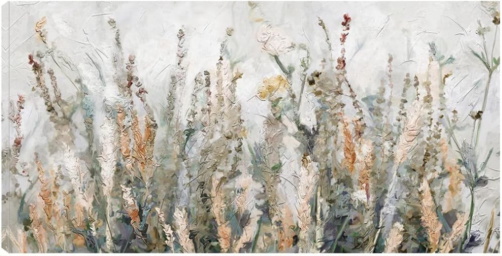 Fine Art Canvas Autumn Breeze Canvas Print by Artist Studio Arts for Living Room. Bedroom. Bathroom. Kitchen. Office. Bar. Dining & Guest Room - Ready to Hang - 40 in x 21 in