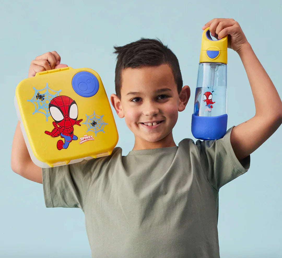 B.box 600ml Tritan Drink Bottle - Disney Spidey