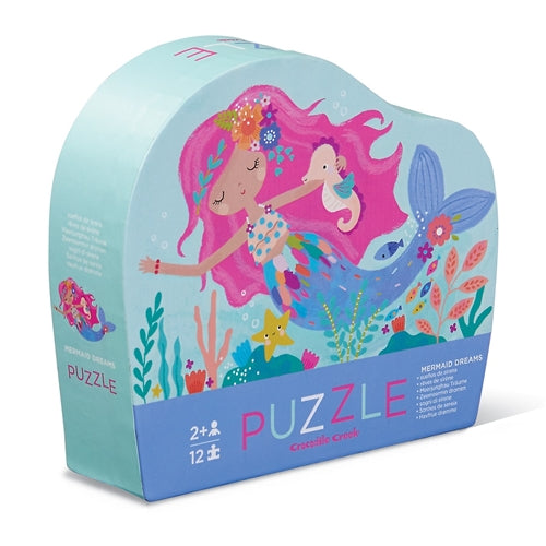 Crocodile Creek Mini Puzzle 12 pc - Mermaid Dreams